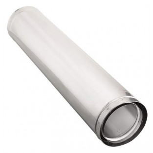 60cm-200cm 24mm Dual-layer Heater Exhaust Pipe Stainless Steel For