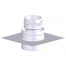 Z-Flex Z-Dens 2" Flexible Ceiling Plate to Concentric - Ventilated Chimney Air (2ZDCPC2)